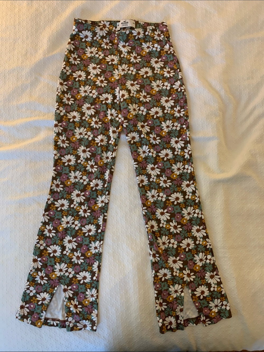 Hollister High Rise Floral Flare Leggings